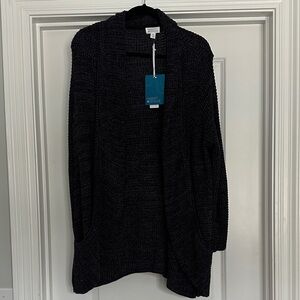 Market & Spruce Elegant Dark Cardigan